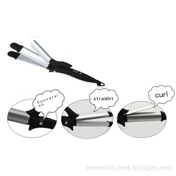 MHD-027 NEW styling tools 2in1 Muti straight and curl hair iron